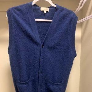 Blue Cashmere vest